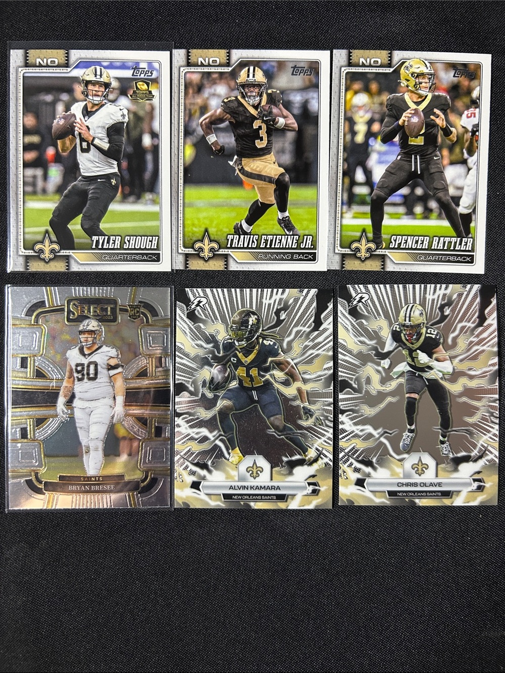 Topps New Orleans Saints Card Set - Black, Gold & White